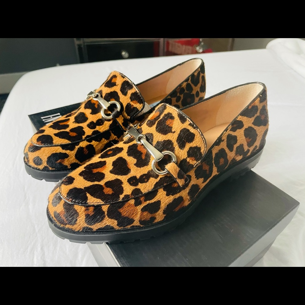 INC Leopard Loafers